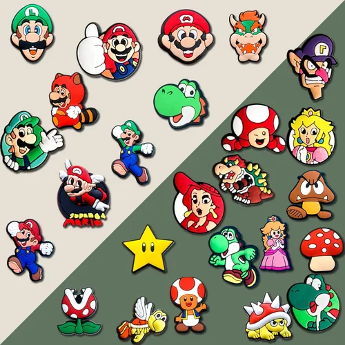 Miniatura 3 de 25 40 dijes para decoración de sandalias de zueco, accesorios de decoración de zapatos de juego de dibujos animados para niños y niñas, regalos