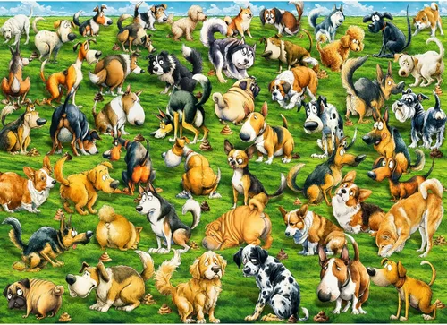 Miniatura 11 de HUADADA Rompecabezas para adultos de 1000 piezas, rompecabezas de desafío de ilustración de cuadrícula de 3 x 3, ilustración original de 1000 piezas