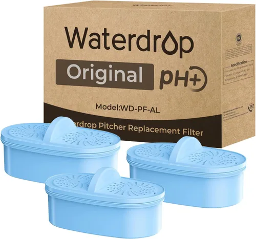 [Original] Waterdrop - Filtro de agua alcalino de repuesto para todos los sistemas de filtración Waterdrop para jarras y dispensadores, aumenta el