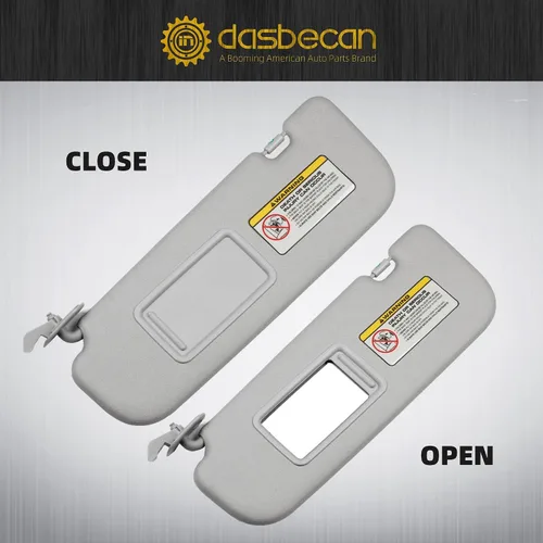 Miniatura 3 de Dasbecan Parasol gris para lado izquierdo del conductor compatible con Hyundai Elantra 2011 2012 2013 2014 2015 Reemplaza# 852103X000TX Gris