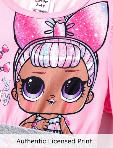 Miniatura 4 de L.O.L. Surprise! Vestidos de malla tutú para niñas con mariposa y purpurina para fiesta, vestido de tul de manga larga, regalo de cumpleaños