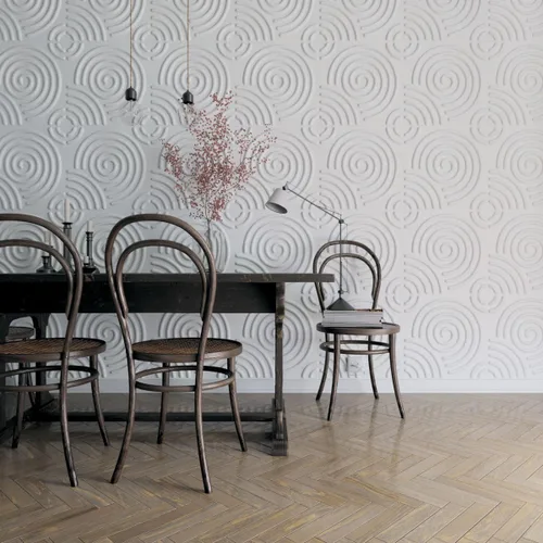 Miniatura 11 de Ekena Millwork WP20X20SPWH 19 5/8 pulgadas de ancho x 19 5/8 pulgadas de alto en espiral EnduraWall decorativo 3D Panel de pared cubre 2.67 pies