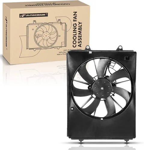 A-Premium Conjunto de ventilador de condensador derecho A/C compatible con modelos seleccionados Honda y Acura. Pilot 2016-2022, Ridgeline