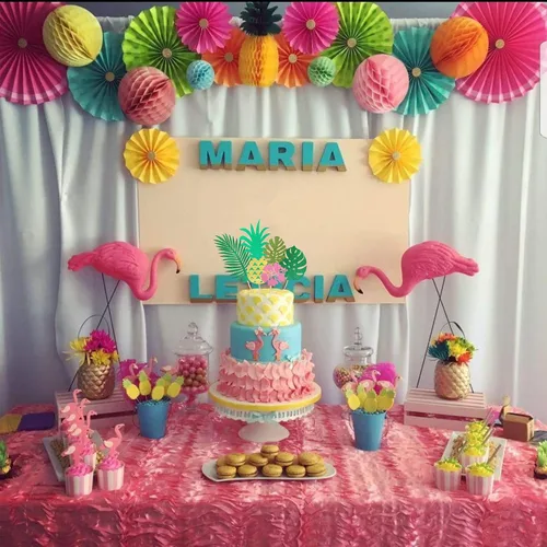 Miniatura 4 de 7 piezas de hojas tropicales con purpurina para tartas, plantas verdes de la selva, paletas, hojas de palmera, decoración de pasteles para verano