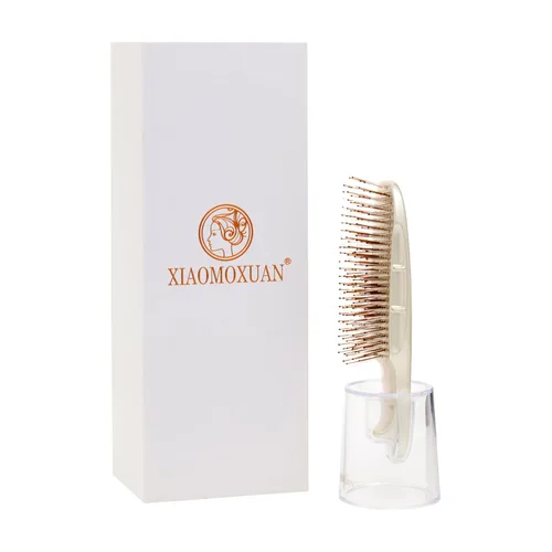 Miniatura 3 de Xiaomoxuan Cepillo de pelo de hadas, cepillo húmedo y seco, peine exfoliante para masaje del cuero cabelludo, peine pequeño para cabello