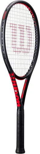 Miniatura 2 de Wilson Clash 100L V3 Strung - Raqueta de tenis para adultos, tamaño de agarre de 2-4 1/4 pulgadas, ensartada con Sensation 16 Natural a media