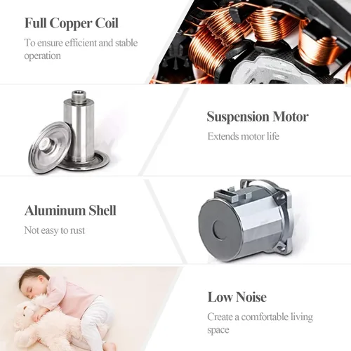 Miniatura 3 de WiseWater - Bomba de circulación de 110 V, bomba de recirculación de agua caliente de 130 W, 13 GPM, bomba de circulación conmutable de 3 Rojo