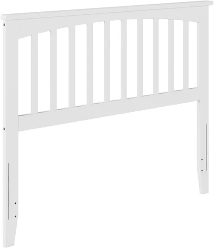 Miniatura 16 de Atlantic, muebles con cabecera tipo Mission, Madera, Blanco