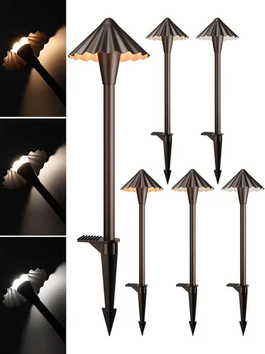 Miniatura 13 de LEONLITE 5CCT - Luces LED de camino de bajo voltaje, 12-24 V, 1800/2700/3000/4000/5000K, doble capa, CRI90, IP65 impermeable, iluminación