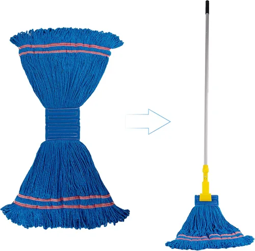 Miniatura 2 de Matthew - Trapeador de microfibra de limpieza resistente, repuesto de cabezal de trapeador húmedo, excelente absorción, capacidad de lavado premium