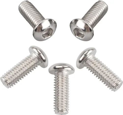 Miniatura 6 de 5 piezas de acero inoxidable Derby cubierta botón cabeza tornillo kit para Harley Touring Street Electra Glide Road King