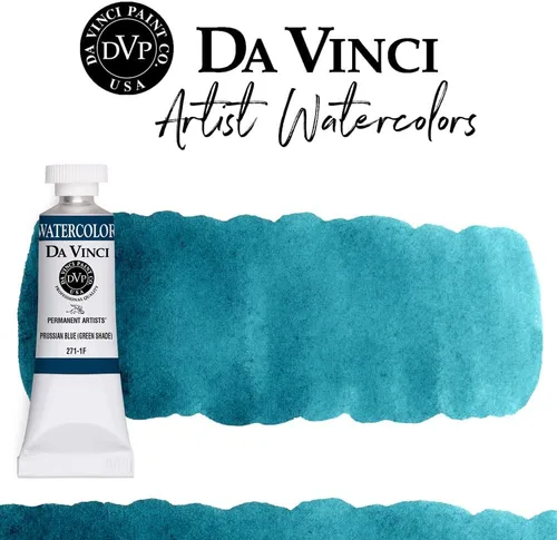 Miniatura 320 de DA VINCI PAINTS Pintura Acuarela Profesional para Artistas, Alizarin Crimson (Quinacridone), 37ml Índigo