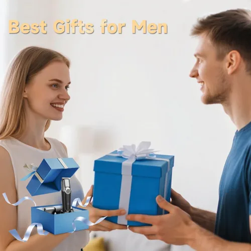 Miniatura 9 de Cortadora de barba para hombres, maquinilla de afeitar eléctrica 5 en 1 para hombres, cortadora de pelo inalámbrica, kit de aseo impermeable