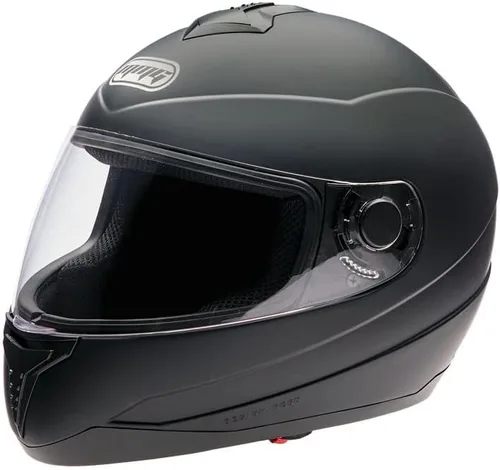 Miniatura 2 de MMG El casco integral para motocicleta DOT Street Legal viene con escudo transparente y protector ahumado de repuesto (MGAH26) (negro mate, mediano)