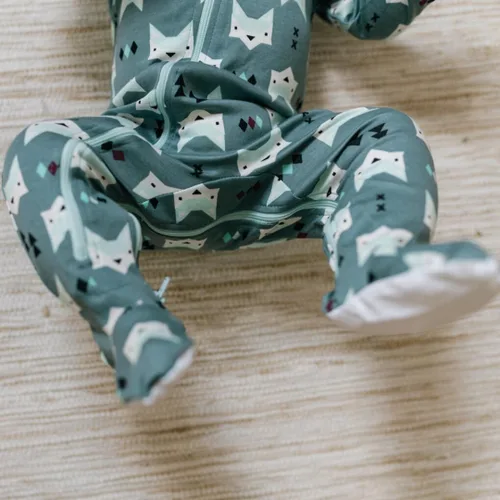 Miniatura 47 de ZippyJamz - Pijama orgánica para bebé con pies y cremallera para cambiar pañales fácil y rápido