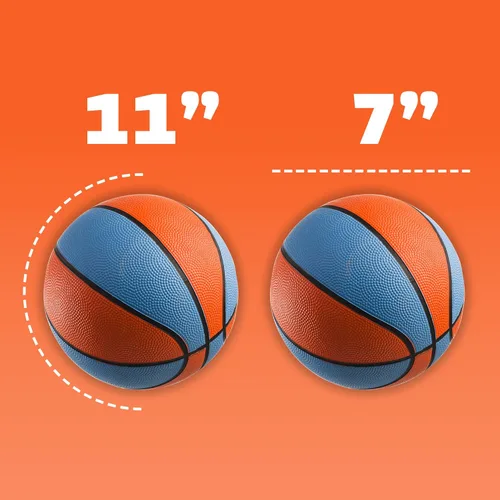 Miniatura 9 de PlayBolt Mini pelotas de baloncesto de goma de 7 pulgadas, tamaño 3 (paquete de 4) – Baloncesto de piscina para niños en varios colores interiores
