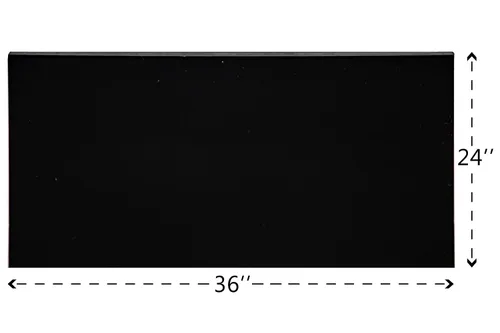Miniatura 2 de Hoja de plexiglás negro - Fundido de 1/4" de grosor (24" x 36")