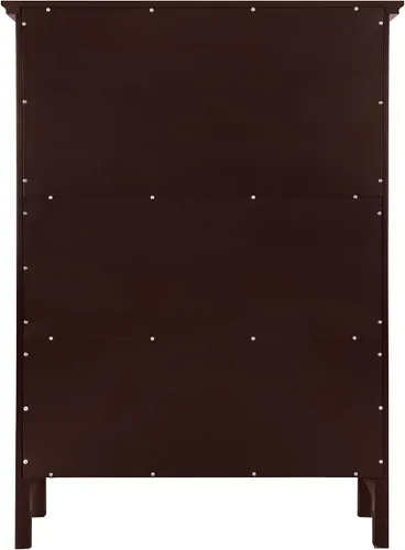Miniatura 7 de eHemco Estantería de 3 niveles con 2 soportes arqueados, 40 pulgadas, cereza