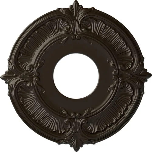 Miniatura 60 de Ekena Millwork CM12ATCGS Medallón de Techo Attica (Se Adapta a Doseles de hasta 3 1/2"), Pátina Verde Cobre Pintada a Mano