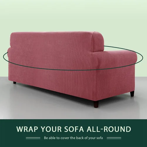 Miniatura 5 de CHUN YI - Funda elástica de 1 pieza para sillón grande, funda protectora suave de Jacquard con elastano, detalle de cuadros y parte inferior