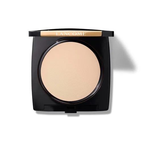 Lancôme Base en polvo de doble acabado: acabado natural, cobertura transparente a completa, base de polvo de larga duración, controla el brillo 205