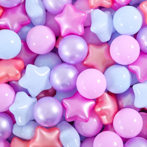 Miniatura 15 de Star Ball Pit Balls for Toddlers - 100 200 500 Pack Phthalate & BPA Free Plastic Toy Balls for Kids, Ball Pool Play Tent, Baby Kiddie Pool Water