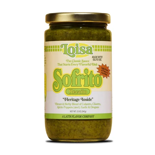 Loisa Recaito Sofrito - Salsa de cocina, sin OMG, sin MSG, sin conservantes, sin colorantes artificiales, sin sabores artificiales, vegano, sabor