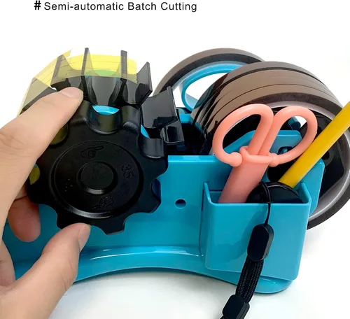 Miniatura 8 de Dispensador de cinta térmica, juego multirollo azul, piezas precortadas de 1.4 pulgadas para prensa de calor o máquina de prensa de tazas, núcleo