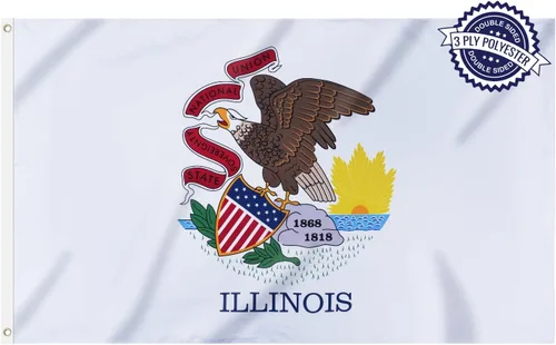 Miniatura 18 de Bandera del estado de Alabama de 3 x 5 pies para exteriores, doble cara, 3 capas, poliéster, AL Alabama, banderas con 2 ojales de latón