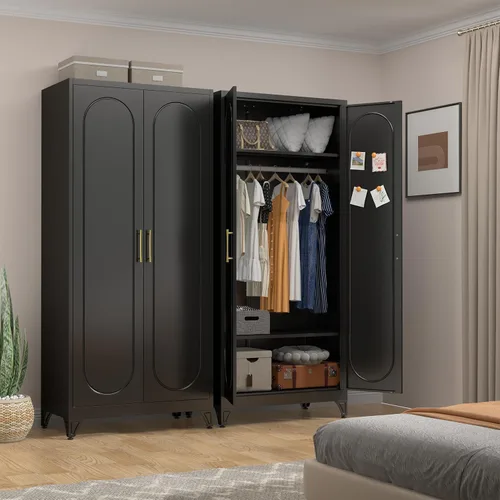 Miniatura 10 de UNICOLY Gabinete de Almacenamiento de Pared de 15", Pequeño Armario Guardarropa, Pequeño Gabinete Colgante para Dormitorio Escuela, Empleado