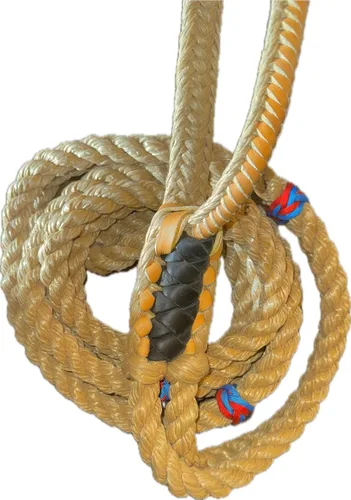 Miniatura 4 de Bull Rope Tan Poly Pro 9x5 LH 7/8" x 1" Soft Bull Riding - Cuerdas de toro EPT 16