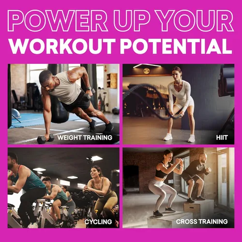 Miniatura 9 de EBOOST POW Natural - Polvo de preentrenamiento – 20 porciones – Berry Melon Fizz – Suplemento preentrenamiento para rendimiento, apoyo de movilidad