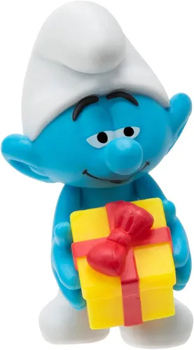 Miniatura 9 de The Smurfs Paquete de 10 figuras clásicas del 40 aniversario – Cuenta con pitufina de 2 pulgadas, gruñón, codicioso, papá pitufo, cerebro, fuerte