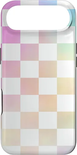 Miniatura 27 de Pastel Rainbow Checkerboard Checker Checked Pattern Case for iPhone 17