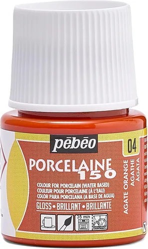 Miniatura 11 de Pebeo Porcelaine 150 - Pintura para porcelana de alto brillo a base de agua, botella de 45 ml - Negro abismo Abismo Negro