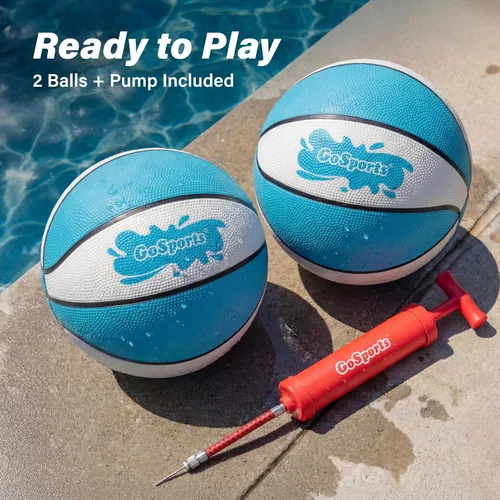 Miniatura 6 de GoSports Water Basketballs 2 Pack - Choose Between Size 3 and Size 6, Great for Swimming Pool Basketball Hoops
