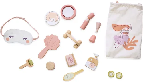 Miniatura 3 de Tender Leaf Toys - Set de Retiro de Spa - Set de Juguetes de Juego de 20 Piezas de Madera para Simular el Cuidado Personal con Bolsa de Cordón