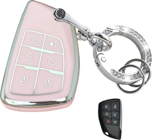 Miniatura 7 de para Funda de Llavero de Chevy Protector de Llave Compatible con 2021-2025 Chevy Tahoe Suburban GMC Yukon Denali Silverado Llaves Inteligentes