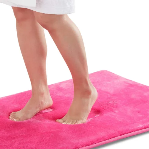 Miniatura 16 de Alfombra de Baño de Espuma Viscoelástica Antideslizante Absorbente Súper Acogedora de Terciopelo para Baño (17 pulgadas X 24 pulgadas, Autumn Glaze)