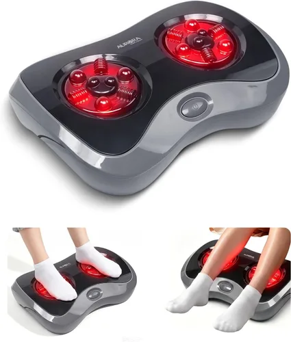 Aurora Health & Beauty Masajeador de pies Shiatsu giratorio con terapia de calor (SFM630)