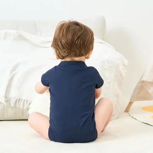 Miniatura 47 de pureborn Mameluco de algodón súper suave para bebés niños y niñas de 0 a 24 meses