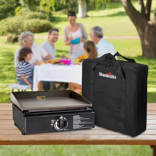Miniatura 6 de Bolsa de transporte Stanbroil para parrilla de mesa Blackstone de 17 pulgadas sin capucha metálica, negra