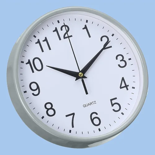 Miniatura 4 de Reloj de pared redondo de moda, estilo simple, de alta precisión, funciona con pilas, fácil de leer, sin tictac, reloj de cuarzo para decoración