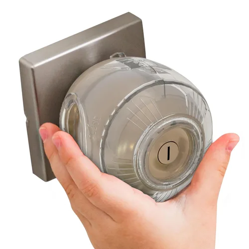 Miniatura 11 de Cubierta para pomo de puerta de seguridad infantil (paquete de 4) Cubiertas de manija de puerta de doble cerradura difíciles de quitar para niños