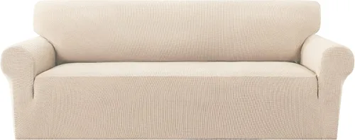 Miniatura 30 de MeilleMaison Funda elástica para silla reclinable, funda para sofá de 1 pieza con parte inferior elástica, lavable, protector de muebles Negro