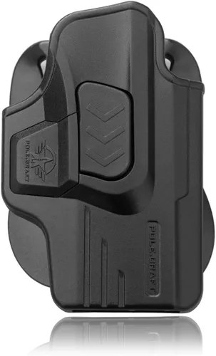 Miniatura 5 de Fundas de polímero con pala OWB Compatibles con: Smith & Wesson M&P 45 Shield M2.0 con cañón de 3.3", Funda exterior de polímero con cerradura