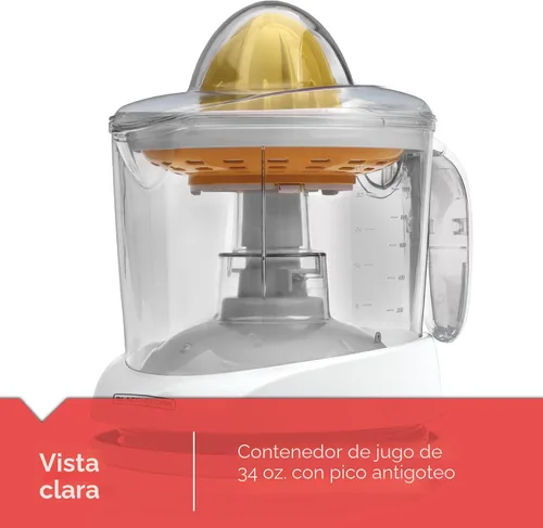 Miniatura 6 de Exprimidor de cítricos Black & Decker de color blanco de 34 onzas modelo CJ625