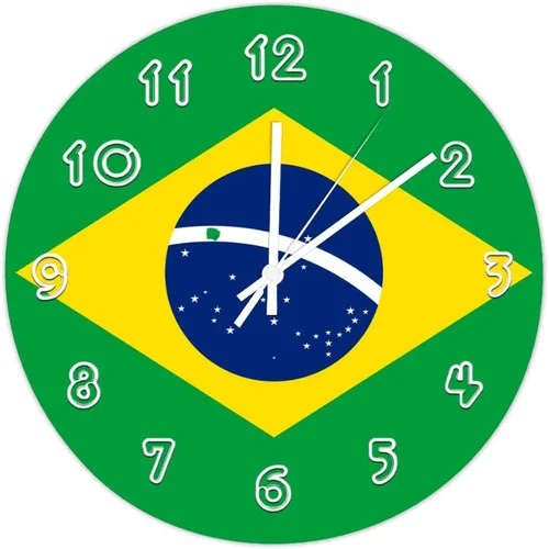 Miniatura 7 de Reloj de pared redondo de Etiopía con bandera de Etiopía, silencioso, sin tictac, relojes de pared para cocina, dormitorio, oficina, decoración