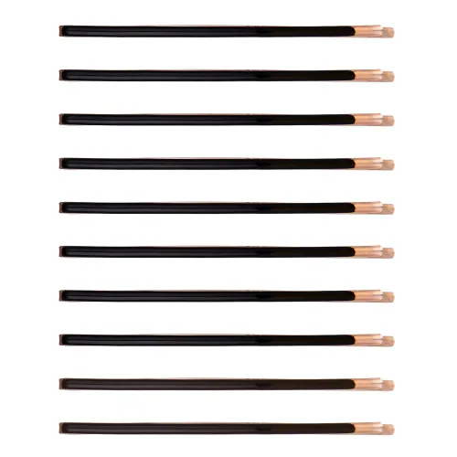 Miniatura 2 de Yishenyishi - Juego de 10 horquillas curvadas jumbo, pinzas para el cabello (negro, 10 unidades)