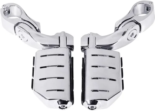 Miniatura 5 de TCMT Reposapiés ajustables de carretera de 1.25 pulgadas para Harley Touring Road King Street Glide Road Glide Electra Glide Softail Sportster Dyna